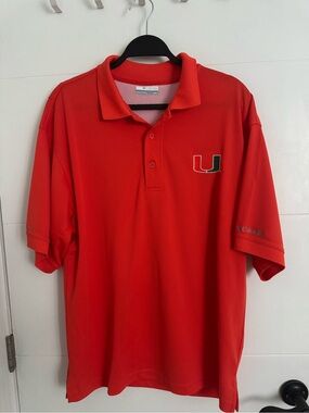 Columbia University of Miami Orange Polo Shirt